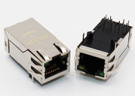 Brass Shielded PoE RJ45 Connector , 8 Pin Ethernet Connector For IP Camera