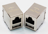 Customized RJ45 Female LAN Connector USB HDMI Port Tab Up 8P8C Through Hole Solder